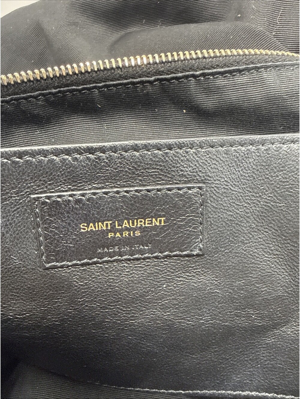Saint Laurent YSL Maxi 4.3 JAMIE SUEDE GOLDEN LEAF COA - Picture 9 of 15